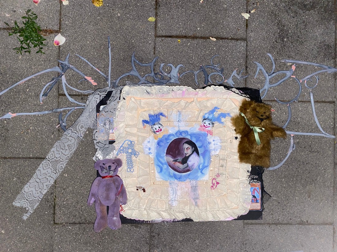 exhibition by artist aemonnia at solo show online