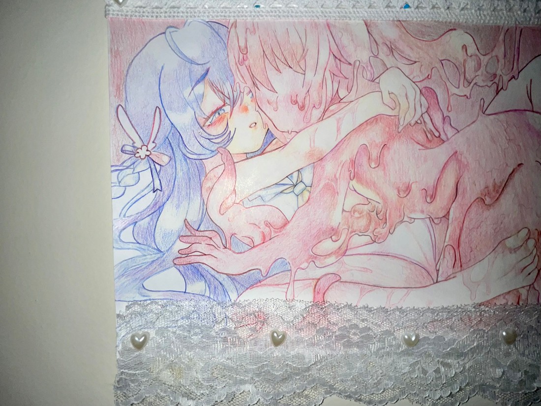 exhibition by artist amanda del valle at solo show online